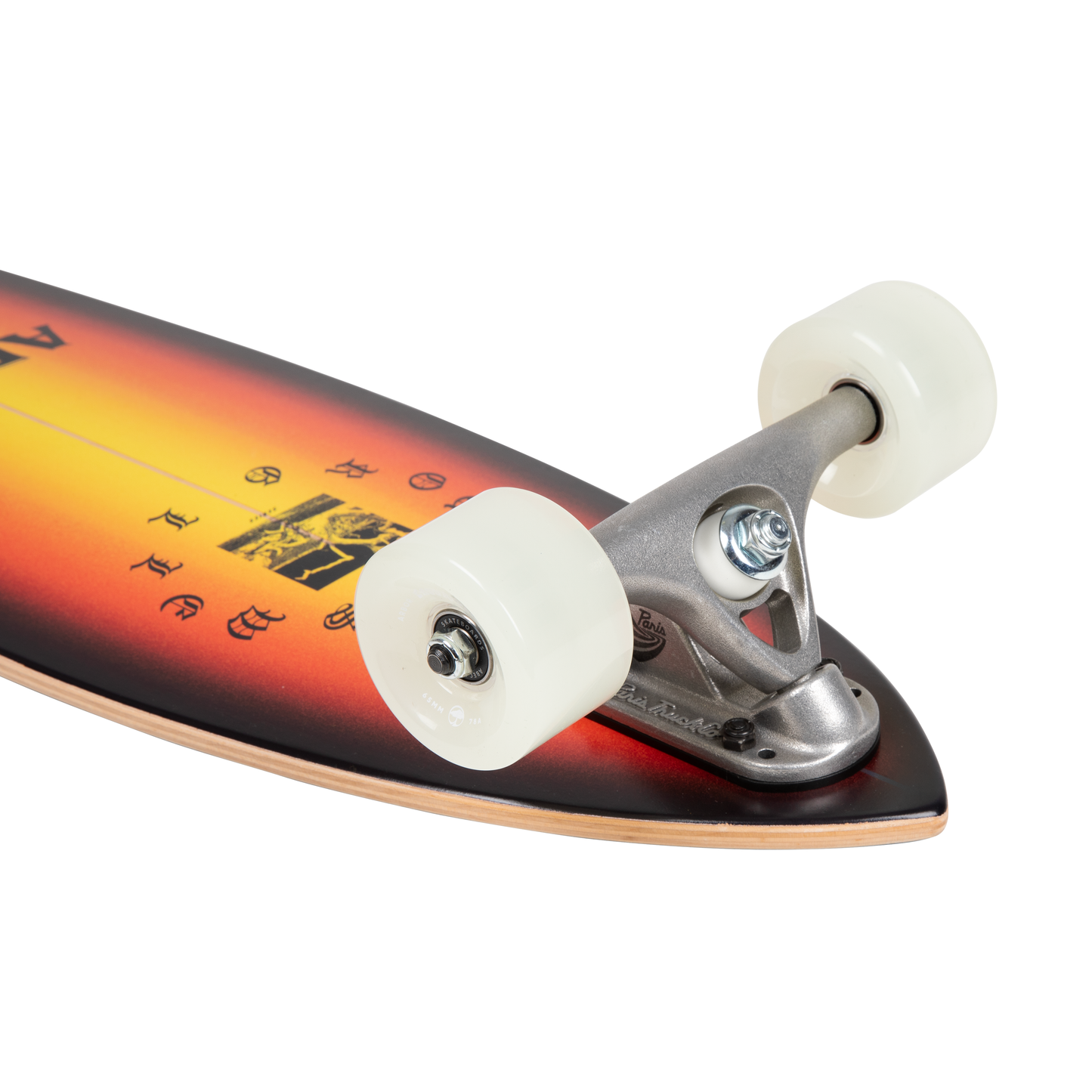 Arbor Performance Complete - Groundswell Drifter Fish longboard - wheels and Paris trucks