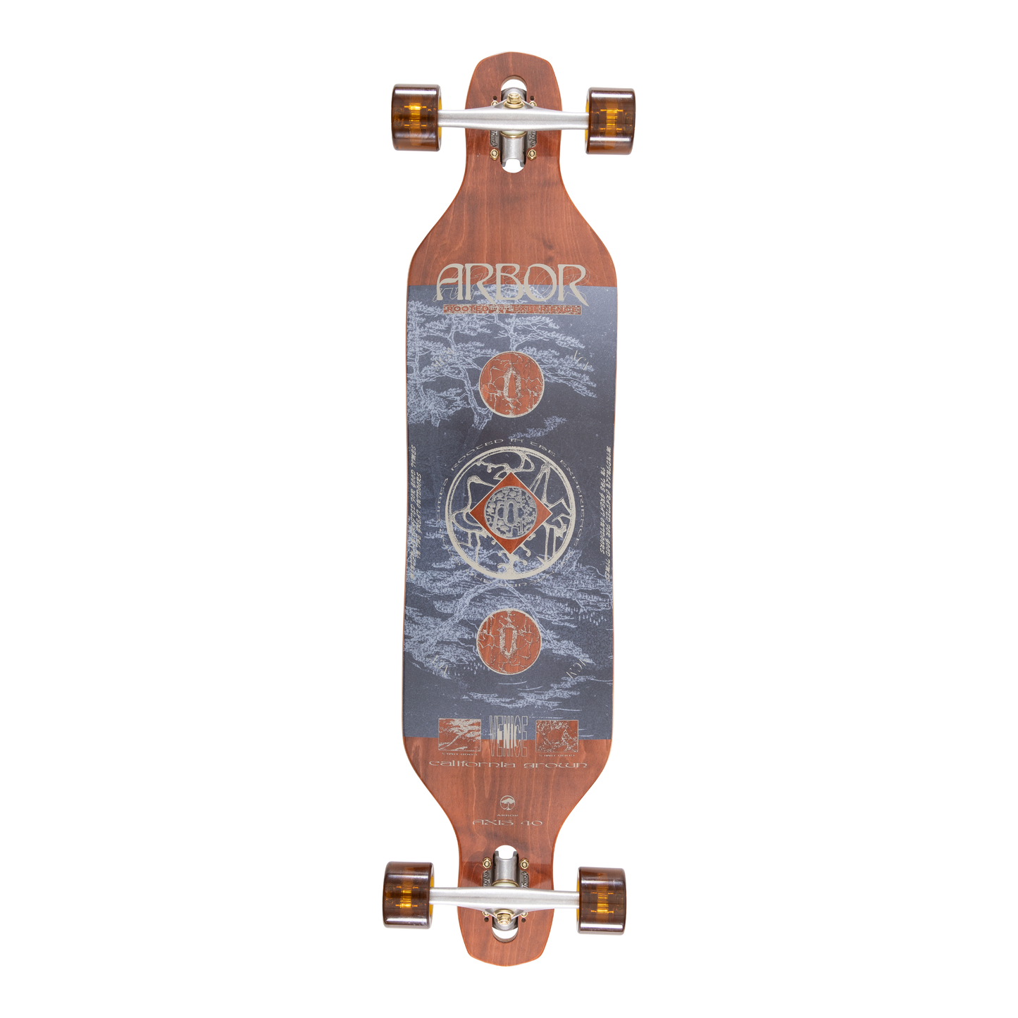 Arbor Performance Complete - Journey Evergreen Axis 40 longboard - bottom graphic