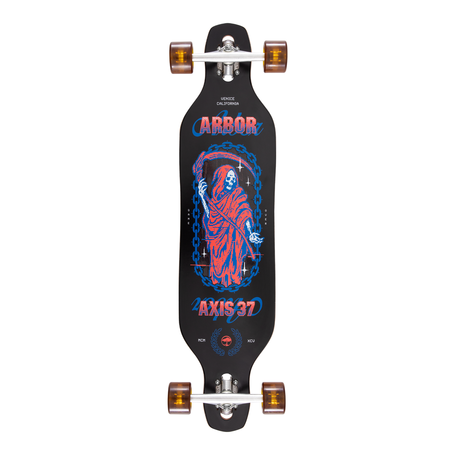 Arbor Performance Complete - Journey Reaper Axis 37 Longboard - bottom graphic