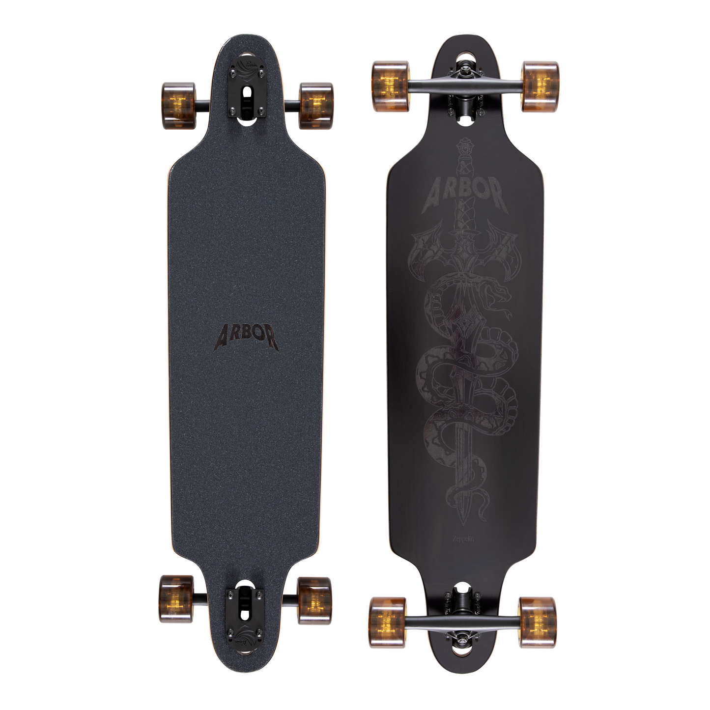 Arbor Journey Nightfall Zeppelin Dropthrough longboard