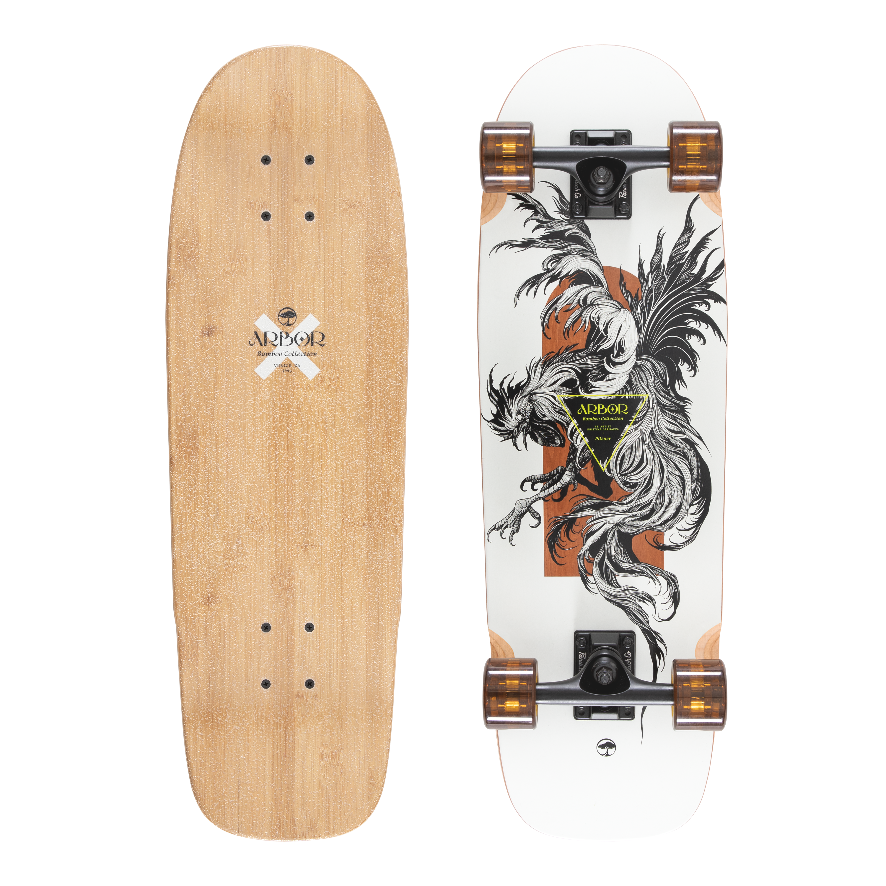 Arbor Bamboo Pilsner XL K Darmaeva Complete Skateboard – Arbor