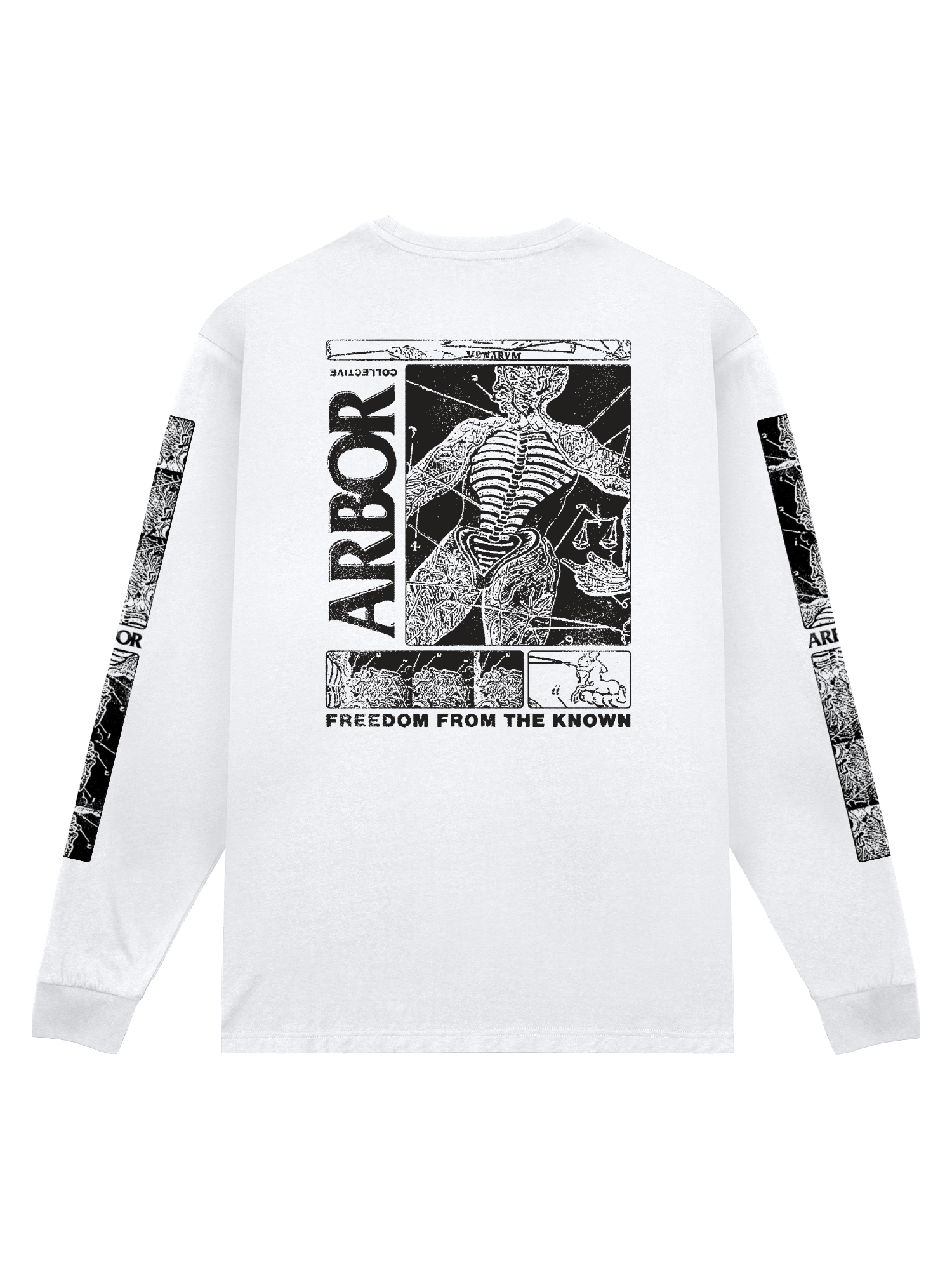 Arbor Apparel - Anatomy LS T-Shirt - White – Arbor Collective