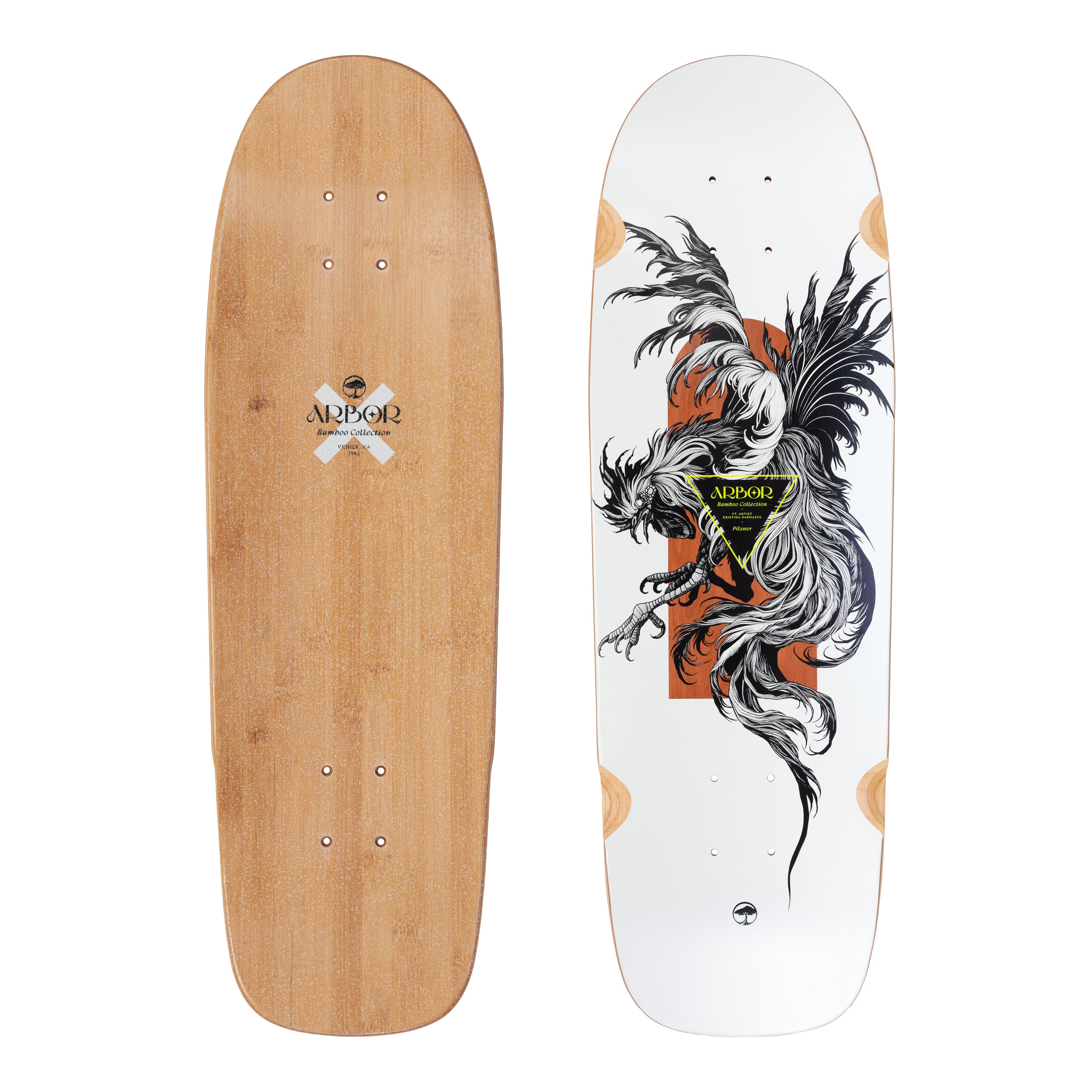 Arbor Bamboo Pilsner XL K Darmaeva Deck Skateboard Deck – Arbor