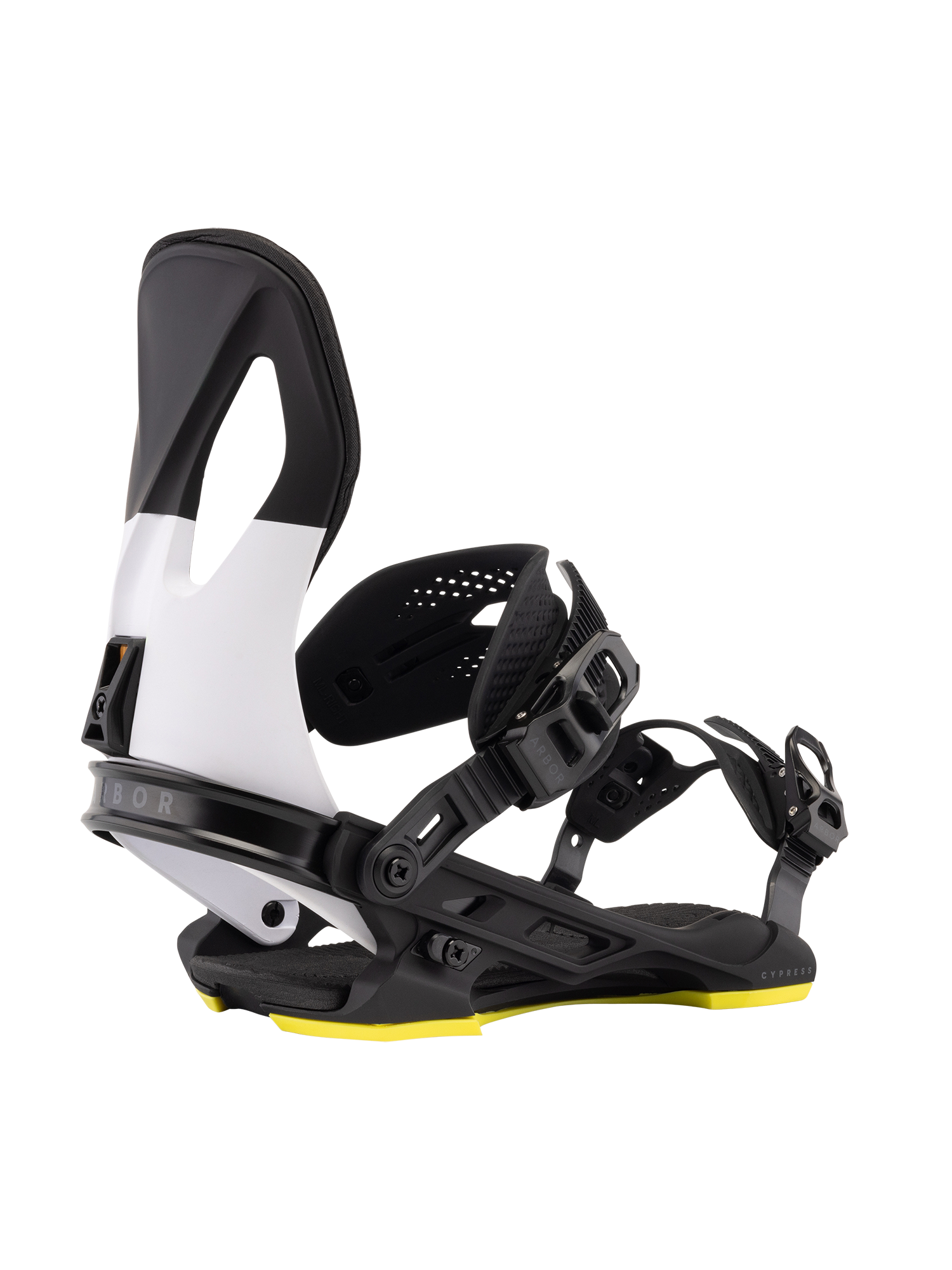 burton bindings on arbor snowboard Cypress Binding Black / White