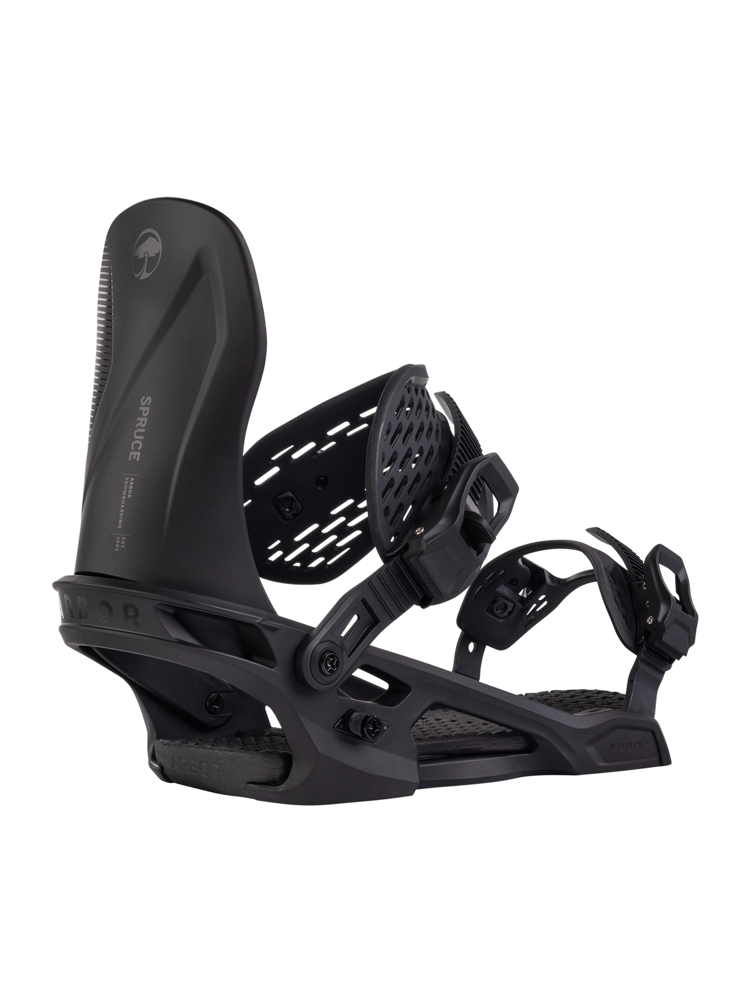burton bindings on arbor snowboard Spruce Binding Black