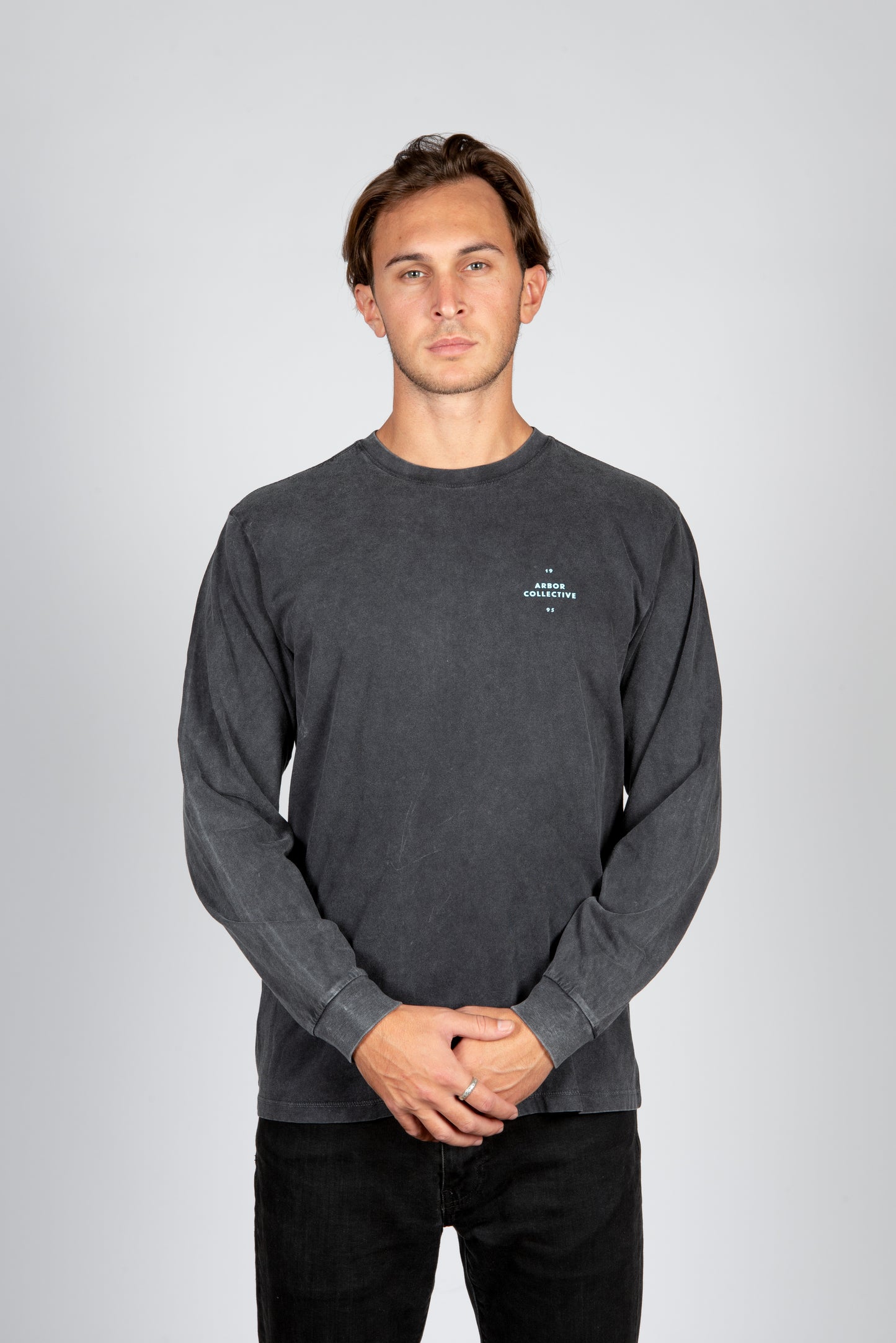 Till The End Long Sleeve Tee - Mineral Wash Black