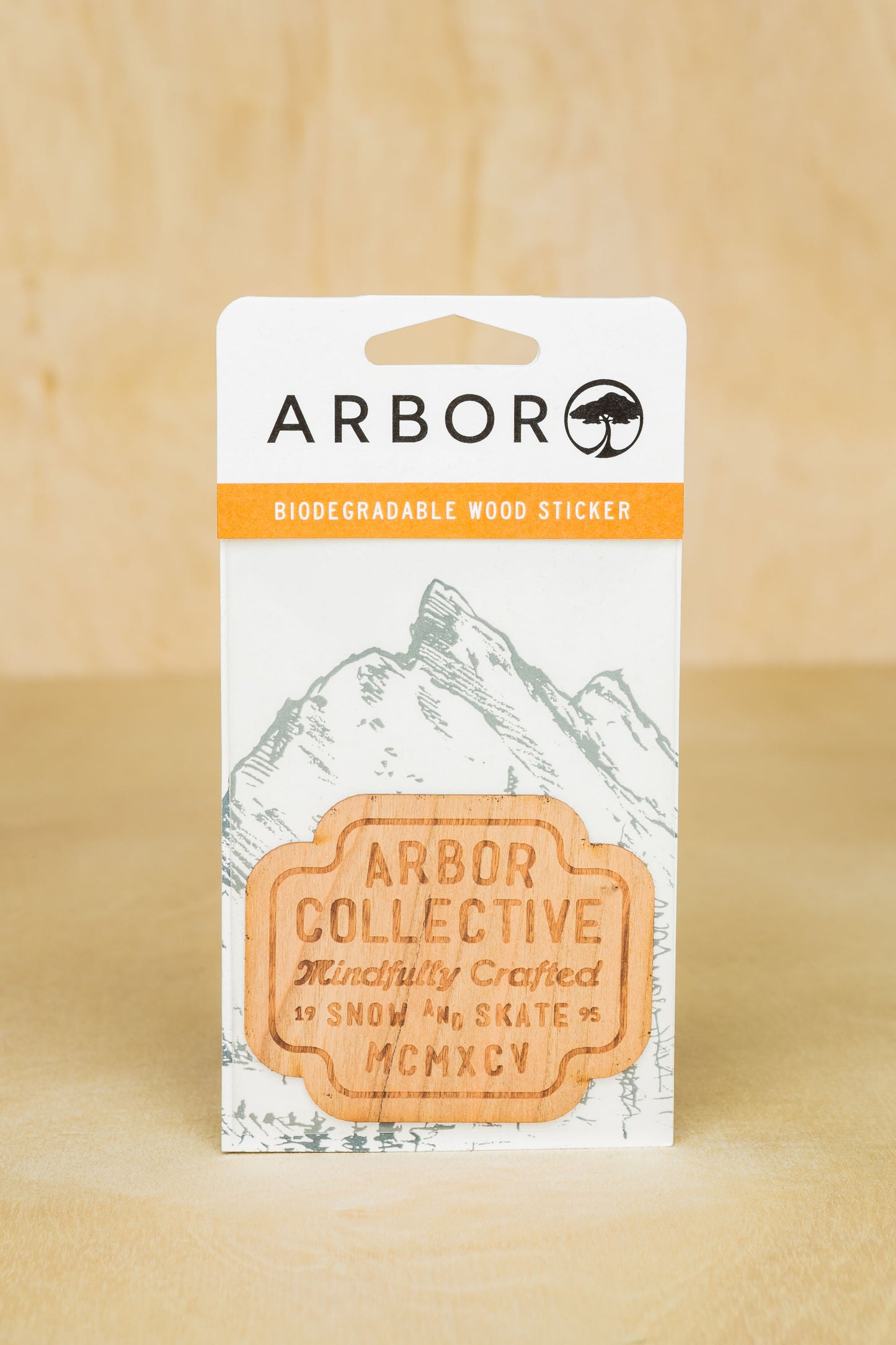 Arbor Wood Sticker - Badge
