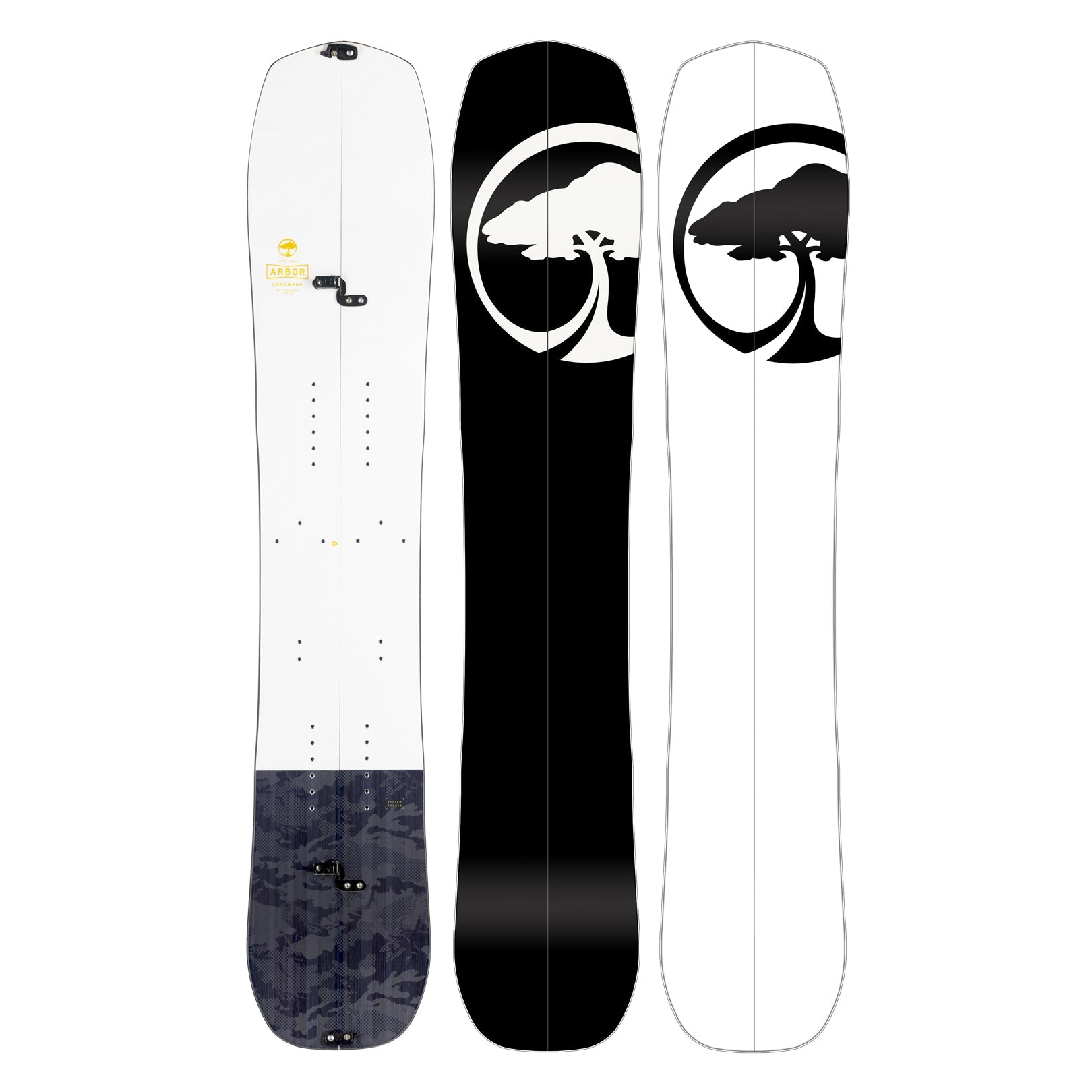Interlo0cing Split Rocker Arbor Snowboards - Landmark Splitboard Rocker (Factory Second) – Arbor ...