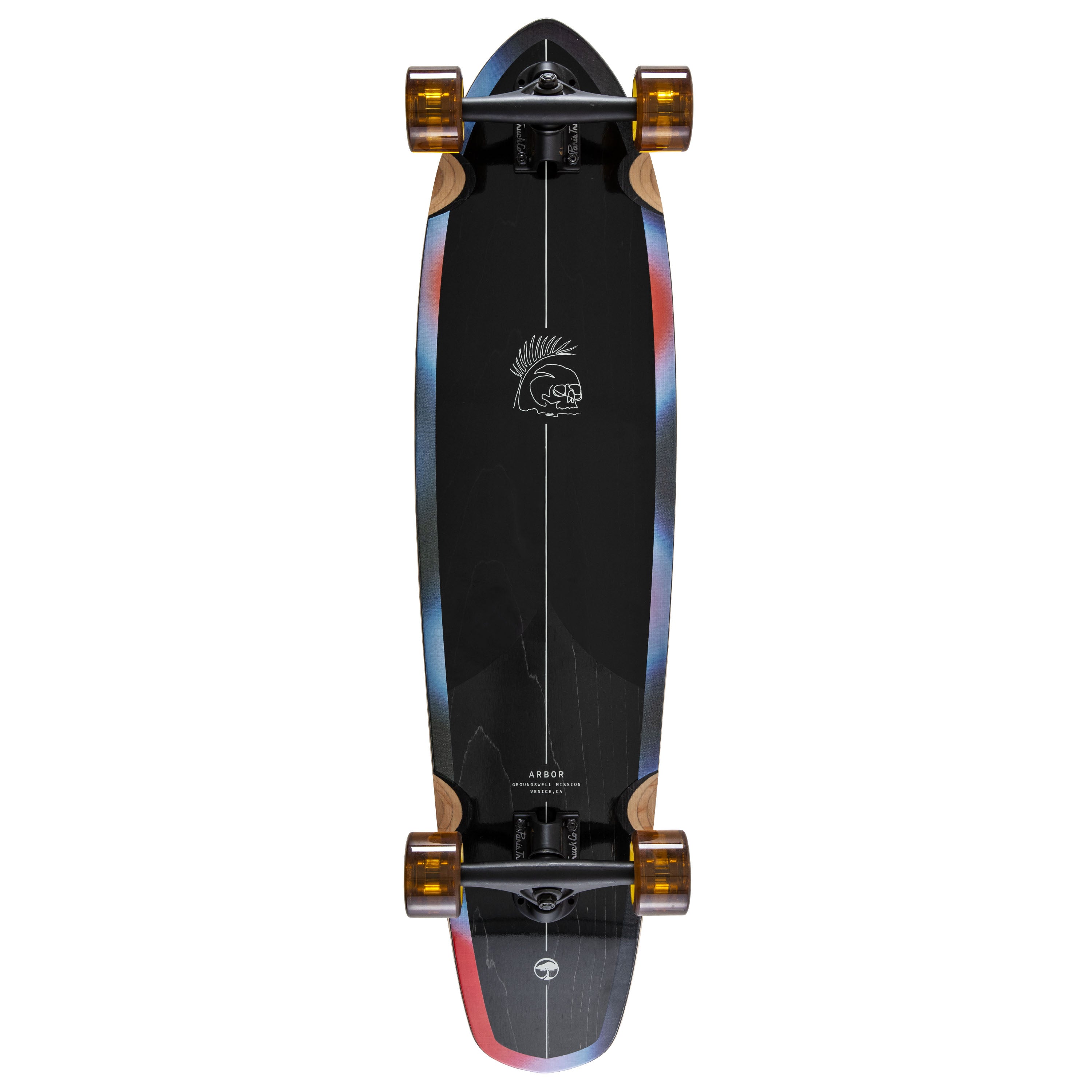 Arbor Mosh Longboard Wheels – 65mm 78A Ghost Orange, Cruiser Skateboard Wheels