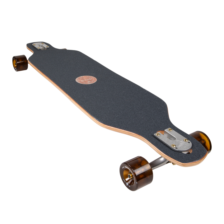 Arbor Performance Complete - Journey Evergreen Axis 40 longboard - quarter