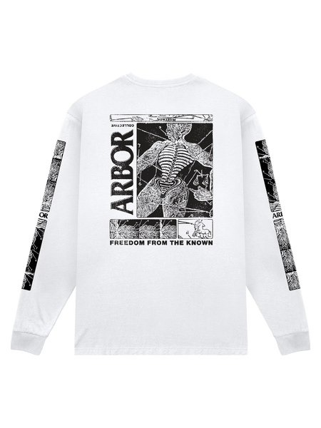 Arbor Apparel - Anatomy LS T-Shirt - White – Arbor Collective