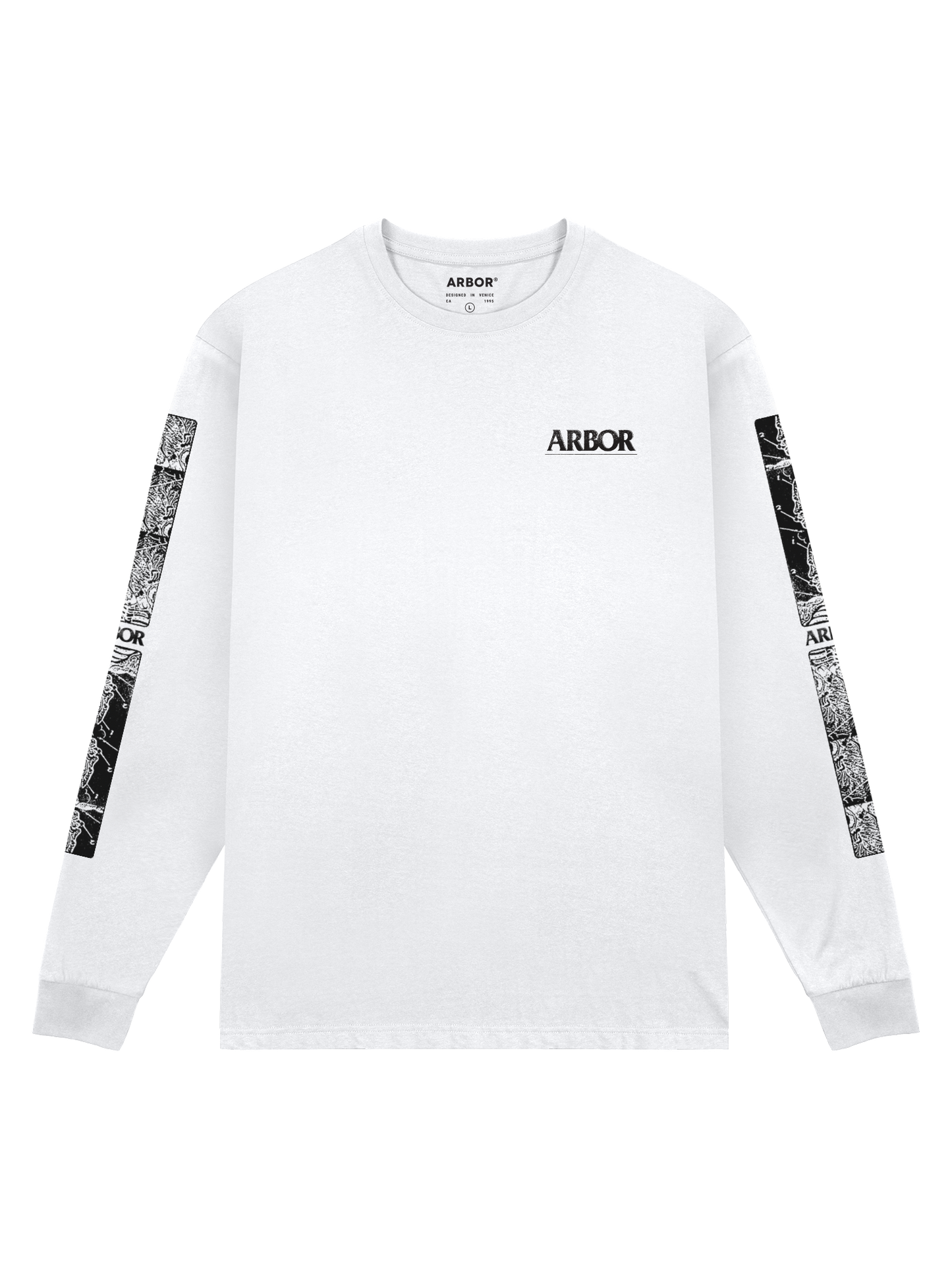 Arbor Apparel - Anatomy LS T-Shirt - White – Arbor Collective
