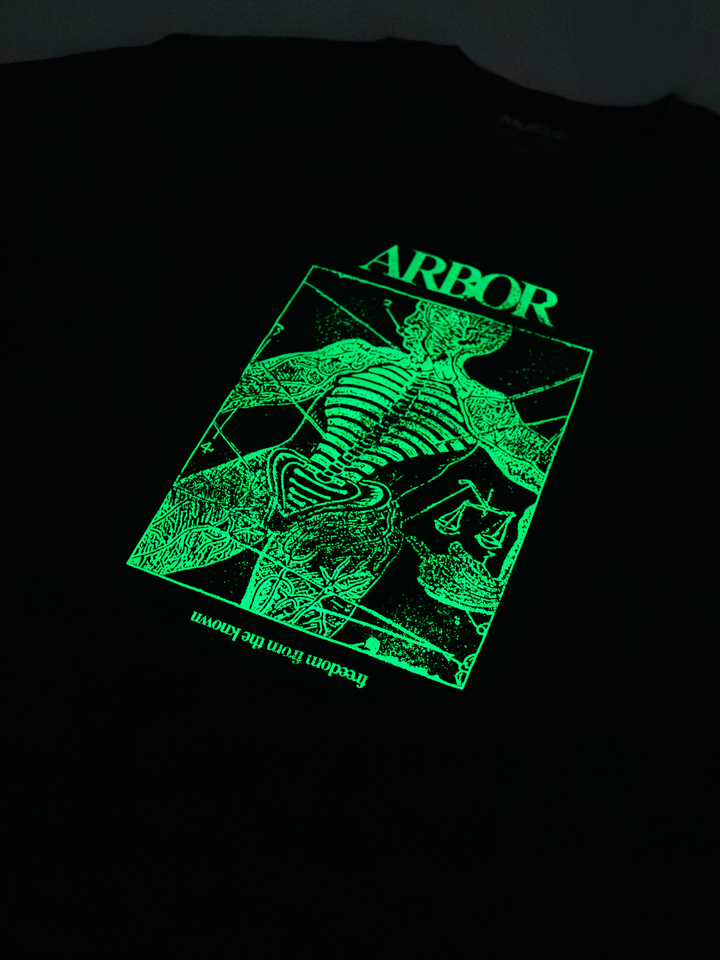 Anatomy T-Shirt - Charcoal / Glow