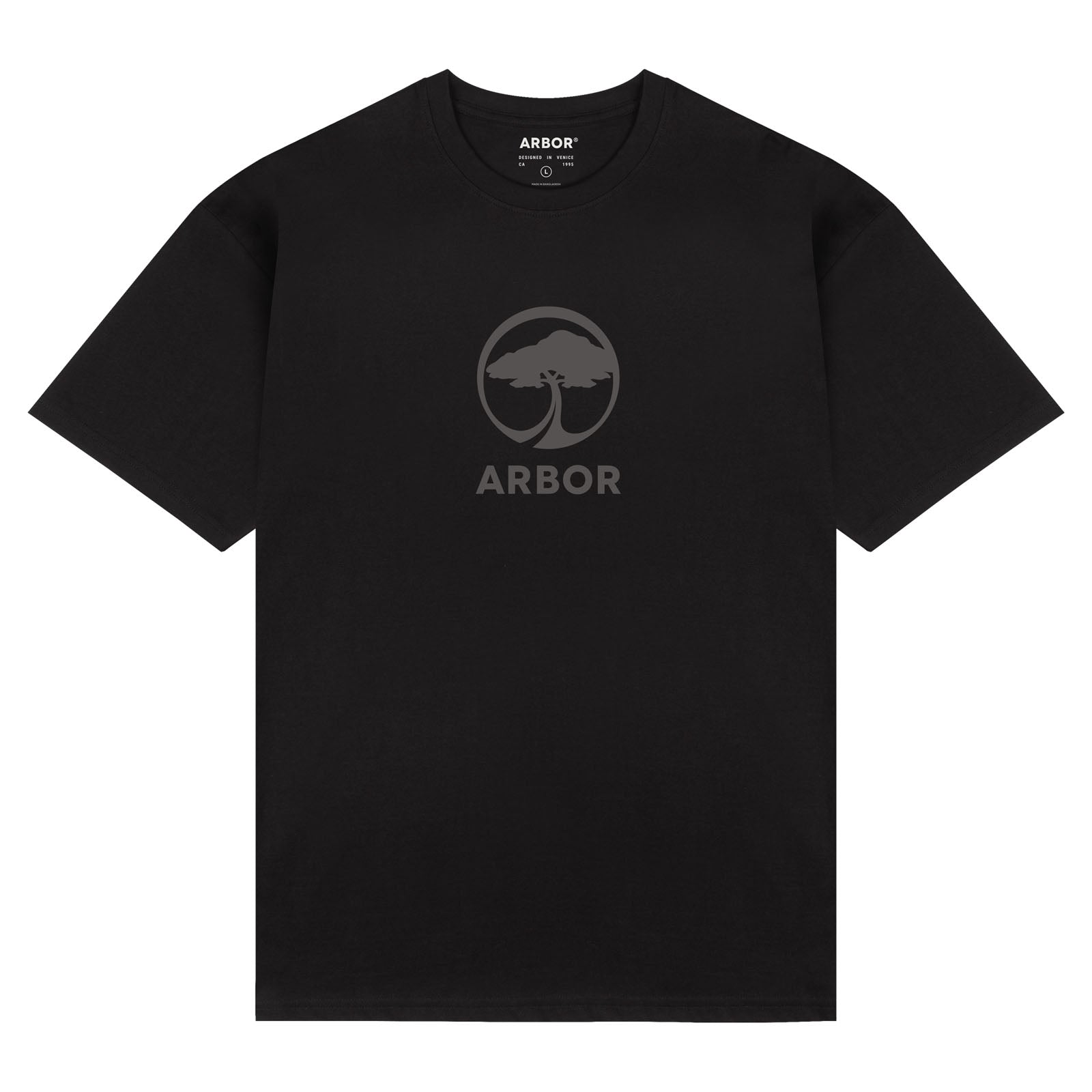 ミュージシャン BECOME TREE BLACK/Over size T-shirts ABR-T0001_Black_Front_1600x.