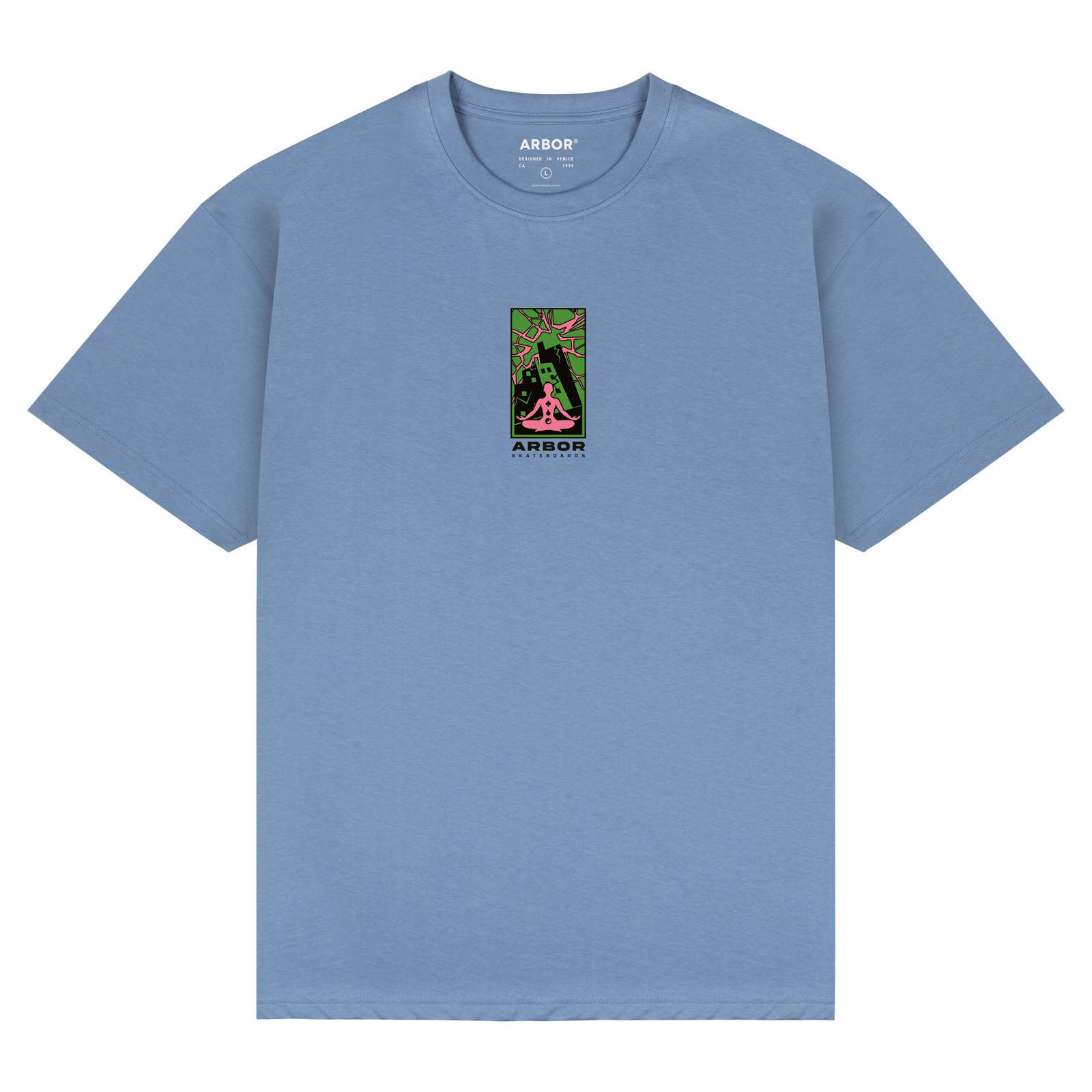 Arbor Apparel - Chaos T-Shirt - Faded Blue – Arbor Collective