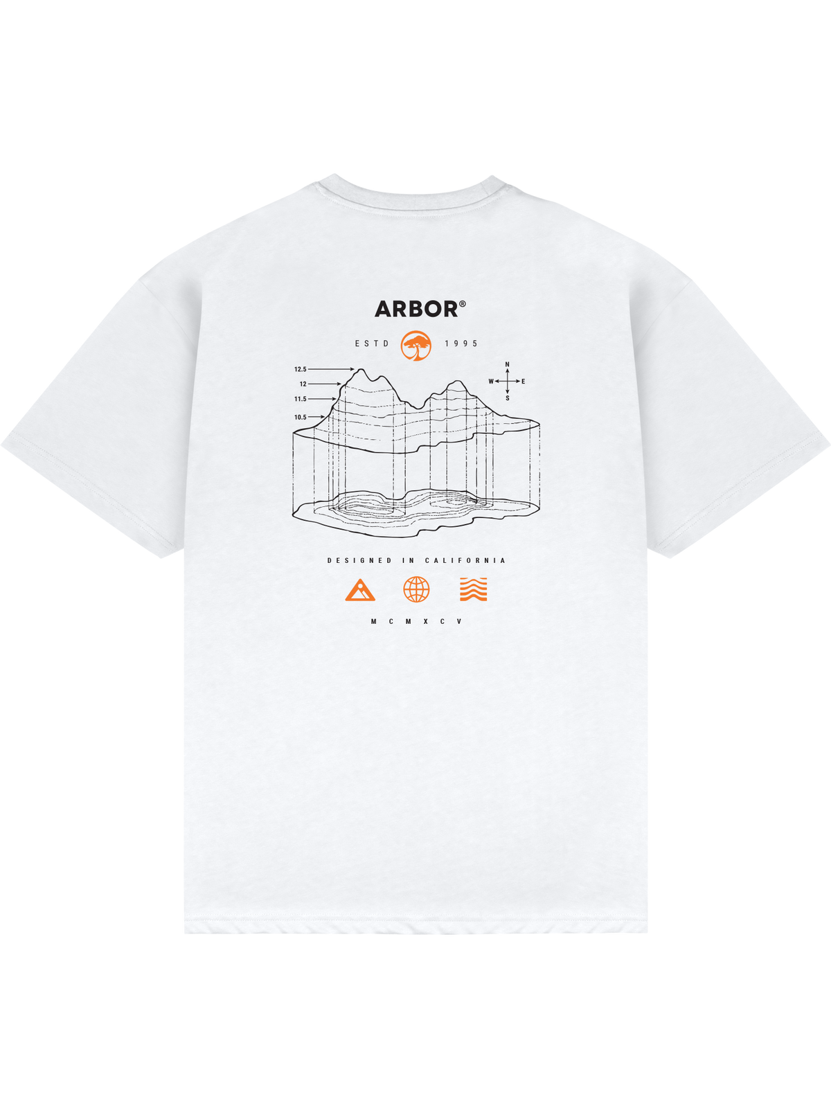 Arbor Coda T-Shirt Tee White graphic