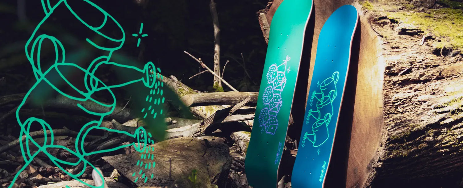 Arbor Doodles Team Skateboard Decks