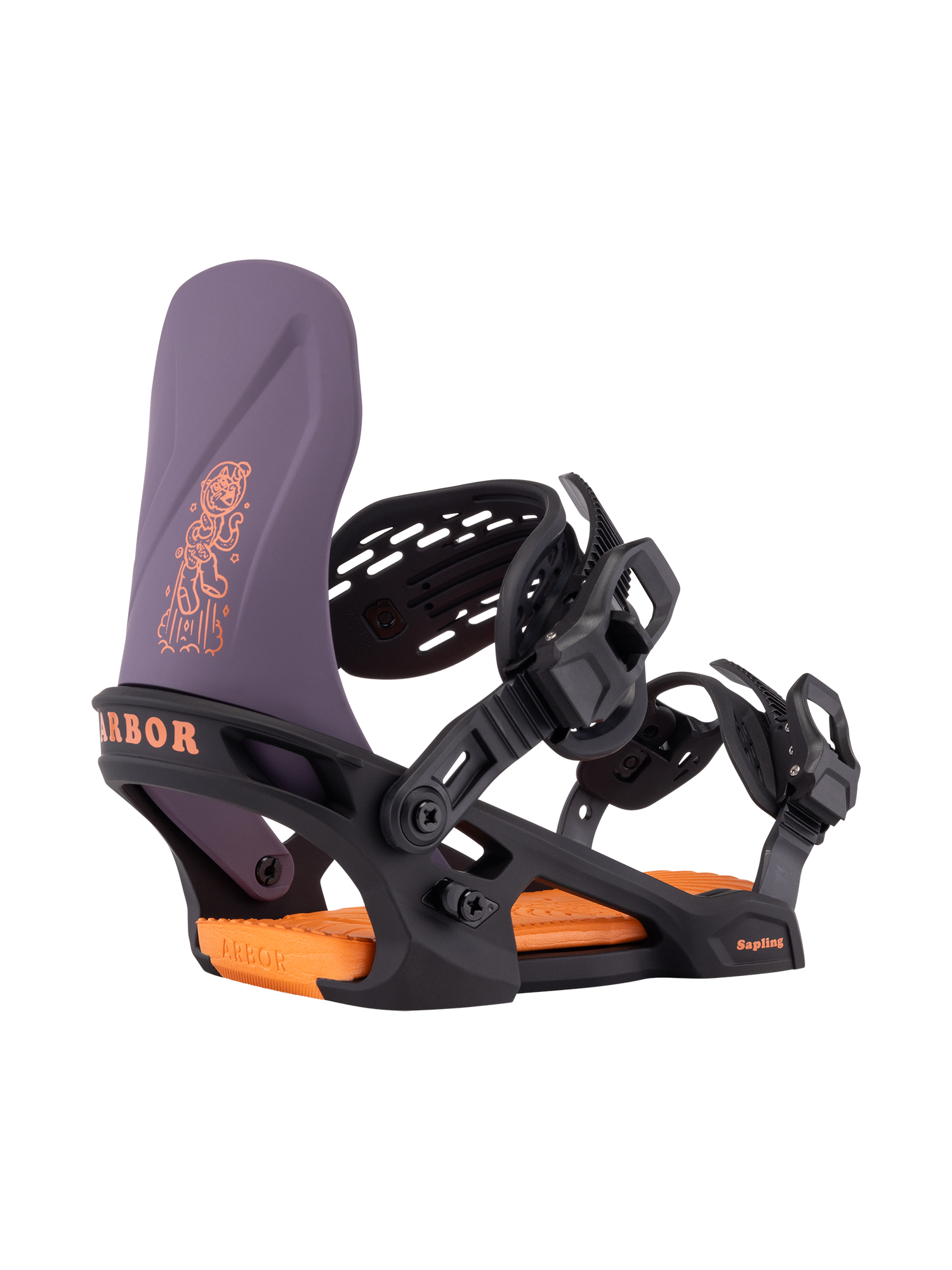 Arbor Snowboarding Sapling Binding Black / Violet 25/26 Arbor