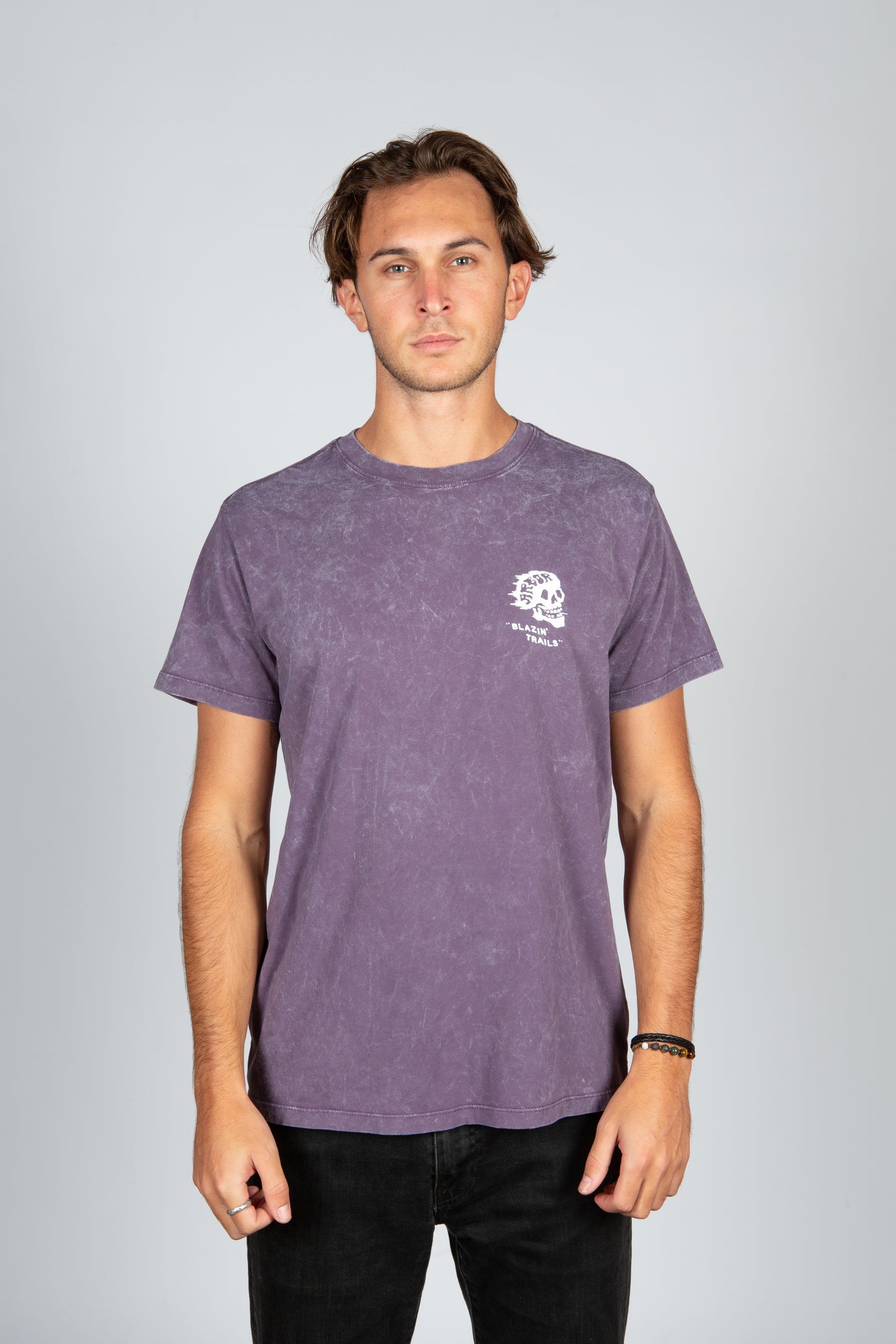 Blazin Trails Tee - Mineral Wash Purple