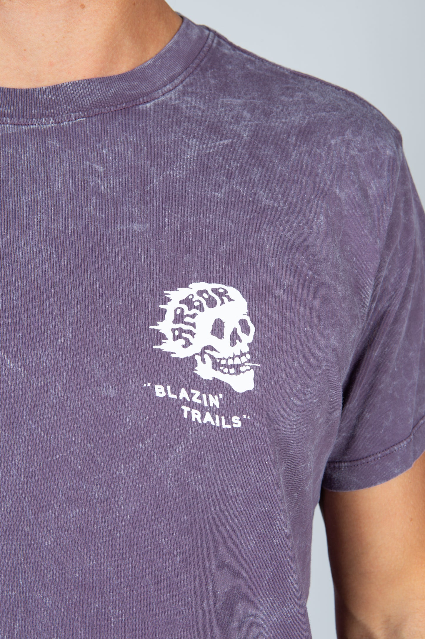 Blazin Trails Tee - Mineral Wash Purple