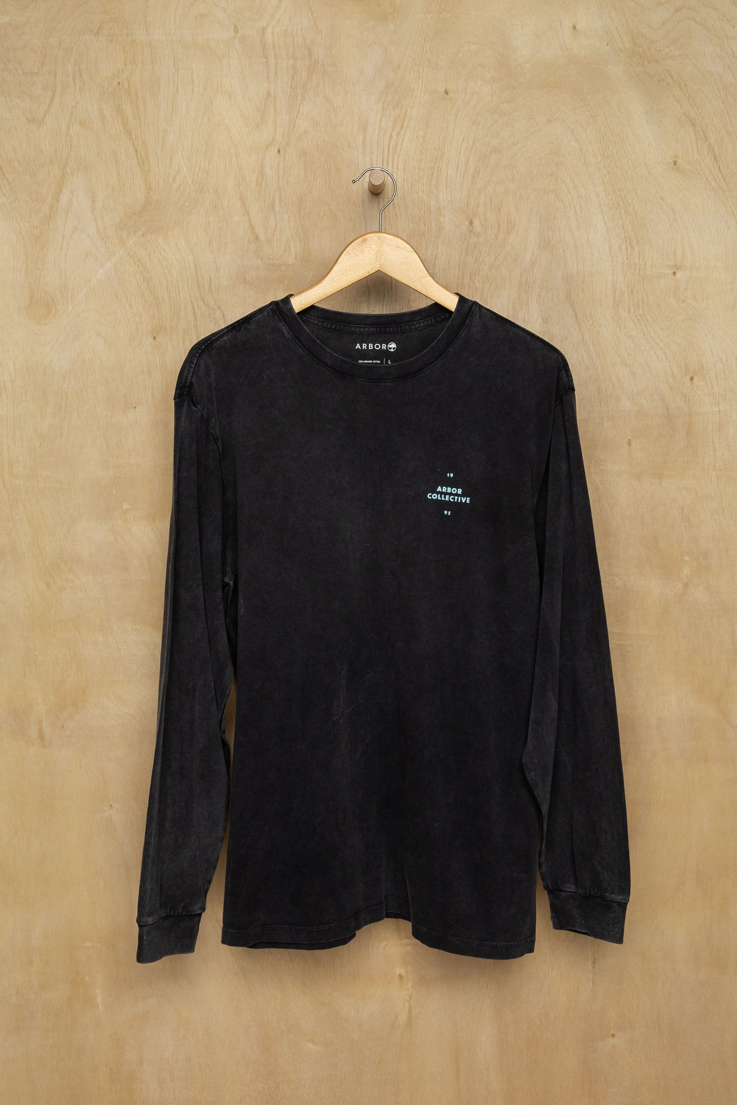 Till The End Long Sleeve Tee - Mineral Wash Black